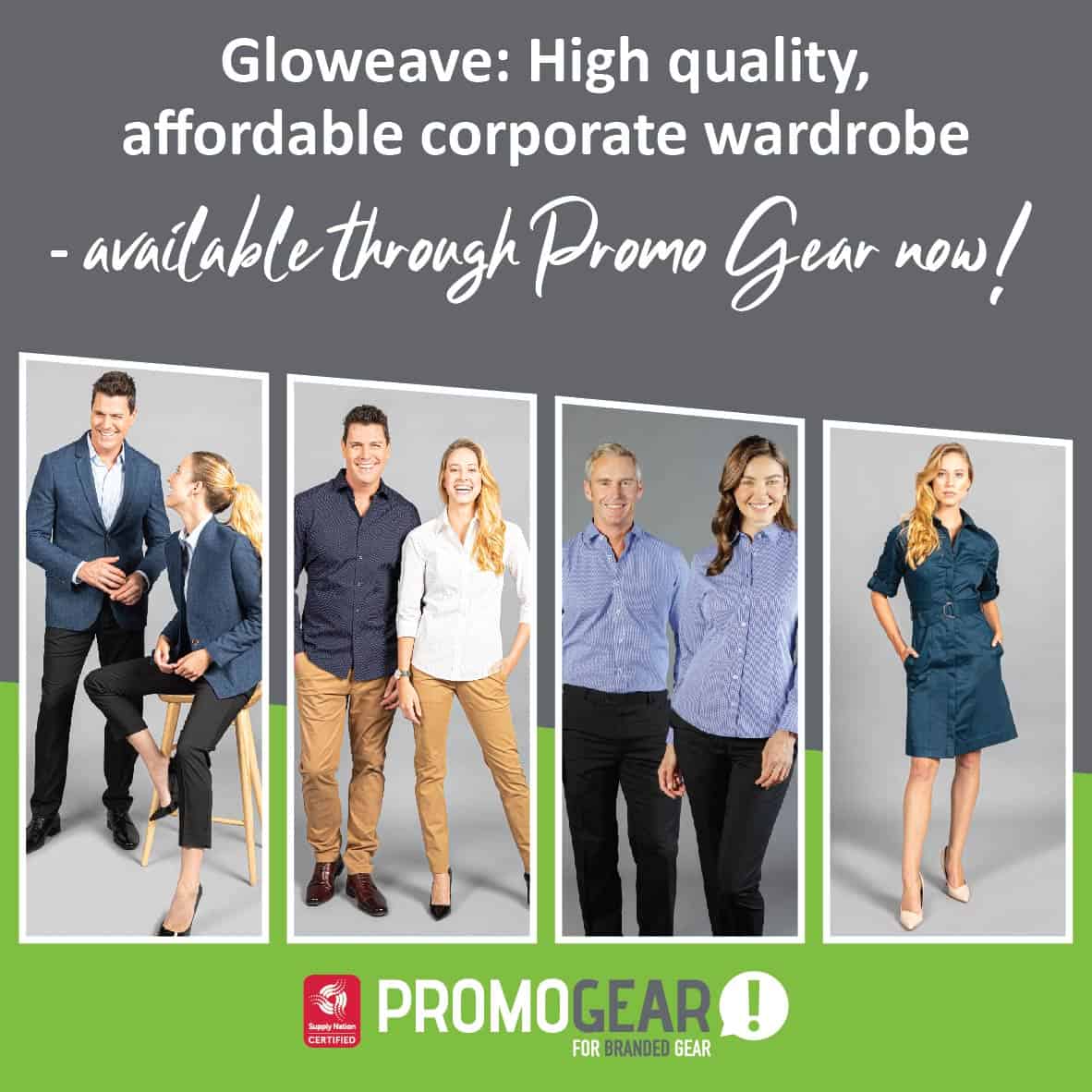 Gloweave promotional image with text