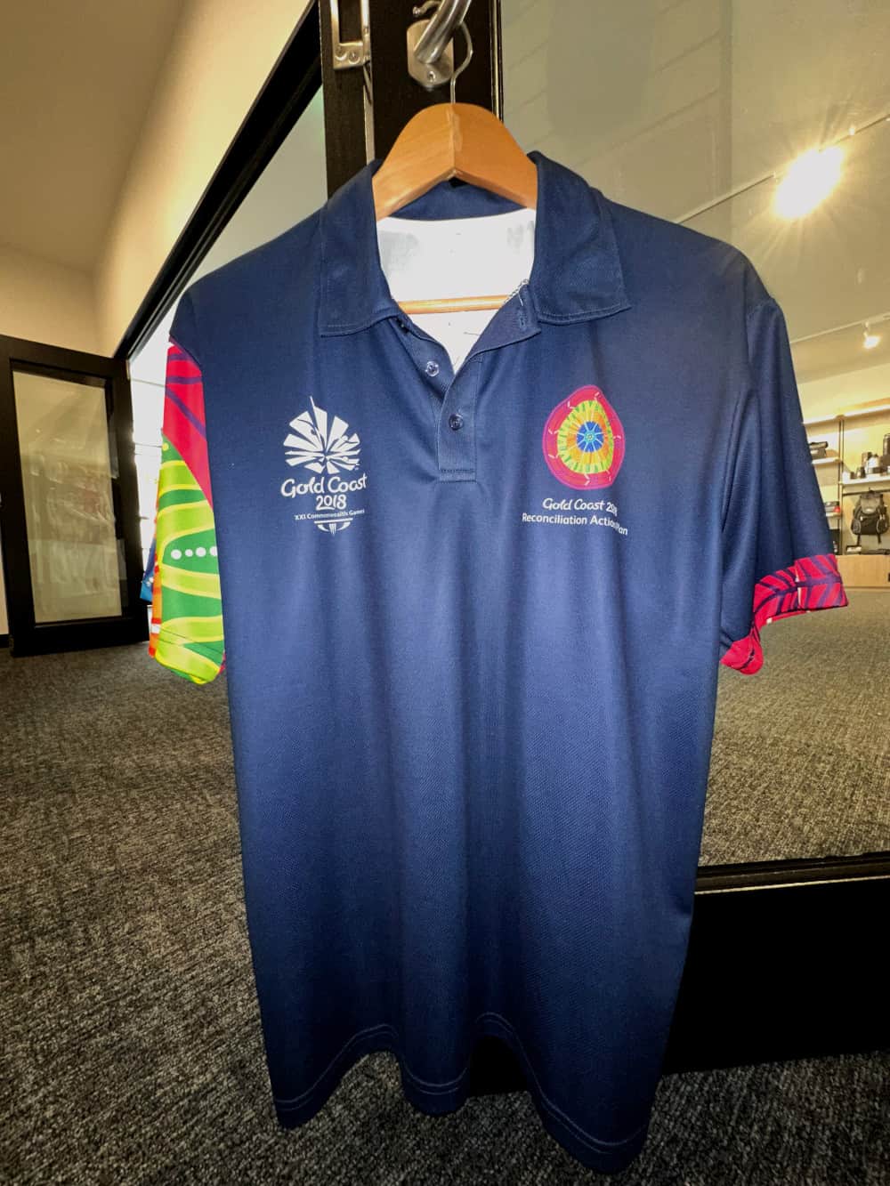 Gold Coast 2018 Commonwealth Games Corporation (GOLDOC) branded promotional shirt